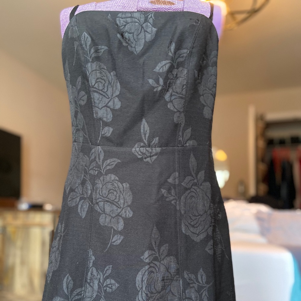 Straight Neckline Flower Dress, Urban Outfitters